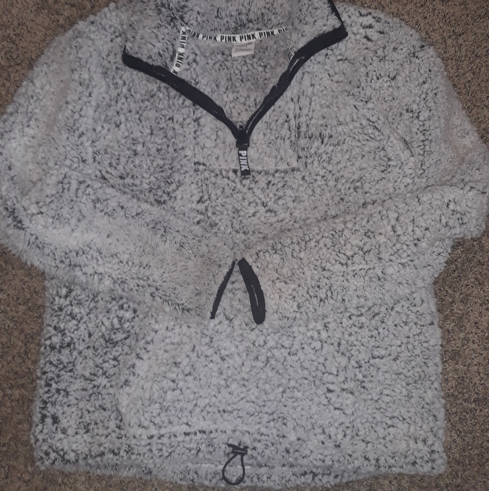 PINK SHERPA QUARTER ZIP